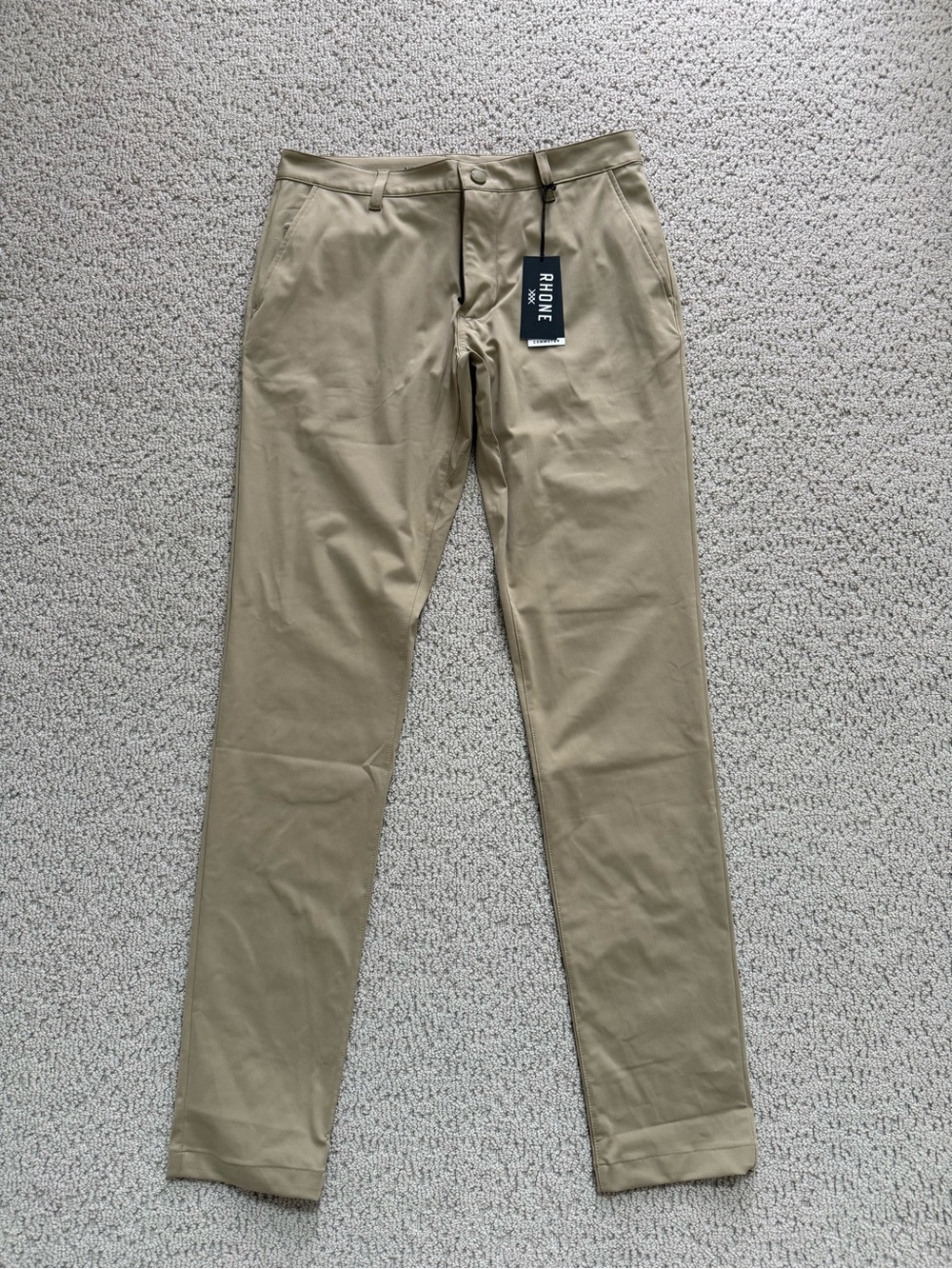Men’s Rhone Commuter Skinny Khaki Pants - NWT size 31 waist, 33 length